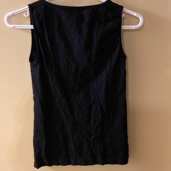 Scala black crinkled lifted design tank top - one size - Picture 7 of 9